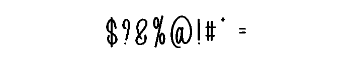 Shine Valentine Font OTHER CHARS
