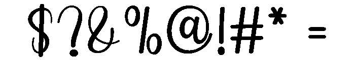 Shining Maddison Font OTHER CHARS