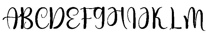 Shining Maddison Font UPPERCASE