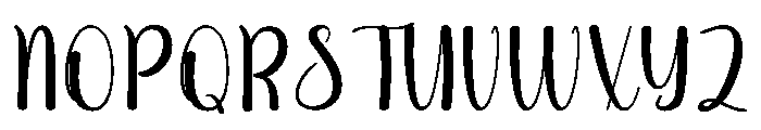 Shining Maddison Font UPPERCASE