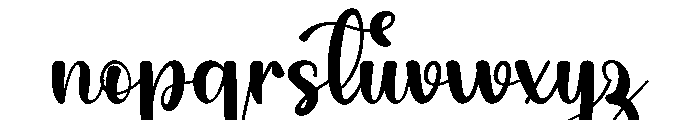Shining Maddison Font LOWERCASE