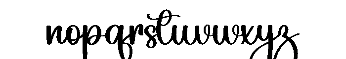 Shining Sparkling Font LOWERCASE