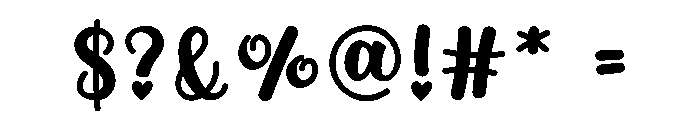 Shining Winter Font OTHER CHARS