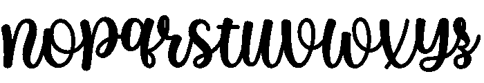 Shining Winter Font LOWERCASE