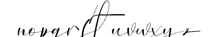 Shinning Font LOWERCASE