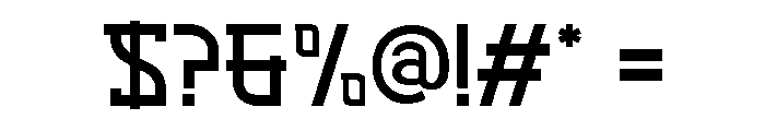 Shinobi Regular Font OTHER CHARS