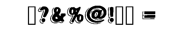 Shiny Bubble Regular Font OTHER CHARS