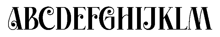 Shiny Christmas Font UPPERCASE