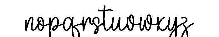 Shiny Farmhouse Font LOWERCASE