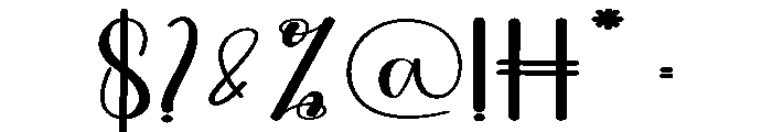 Shiny Ornament Font OTHER CHARS