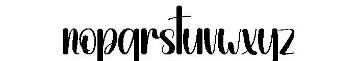 Shiny Ornament Font LOWERCASE