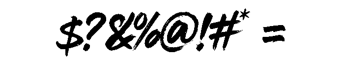 Shinzoku Brush Font Font OTHER CHARS