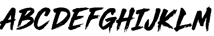 Shinzoku Brush Font Font UPPERCASE