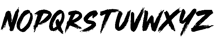 Shinzoku Brush Font Font UPPERCASE