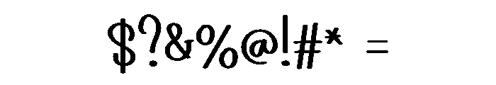 Shipment Font OTHER CHARS