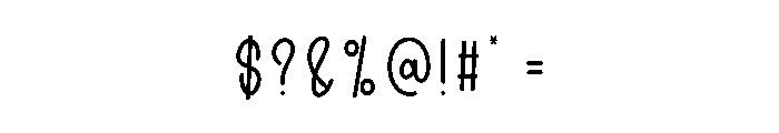 Shirting Font OTHER CHARS