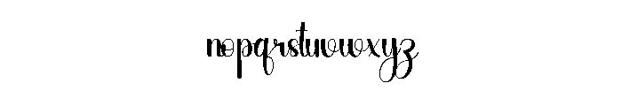 Shnoopy Font LOWERCASE