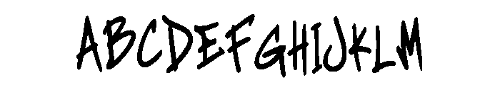 Shock Strike Font UPPERCASE
