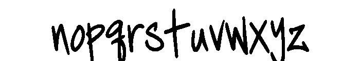Shock Strike Font LOWERCASE
