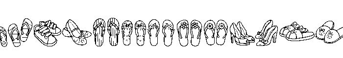 Shoe Set Font UPPERCASE