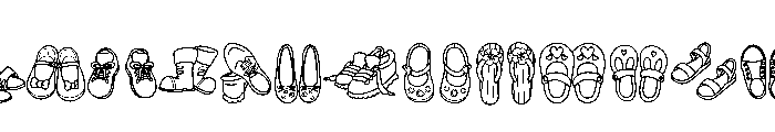 Shoe Set Font UPPERCASE