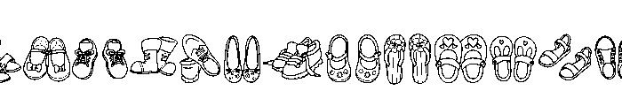 Shoe Set Font LOWERCASE