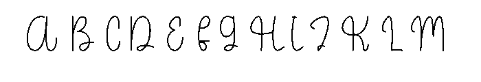 Shooping Font UPPERCASE