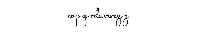 Shooping Font LOWERCASE