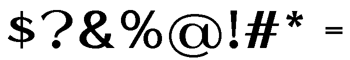 Shoore Font OTHER CHARS