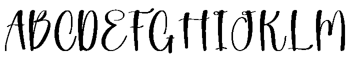 Shopia Calligraphy Font UPPERCASE