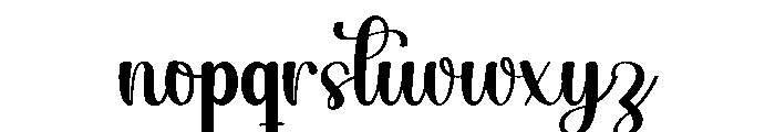 Shopia Calligraphy Font LOWERCASE