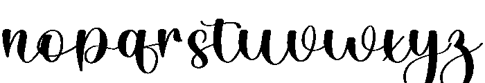 Shopia Holiday Font LOWERCASE