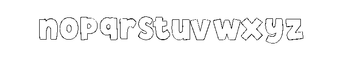 Shoping Ckeots Outline Font LOWERCASE