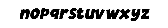 ShopingCkeots-Italic Font LOWERCASE