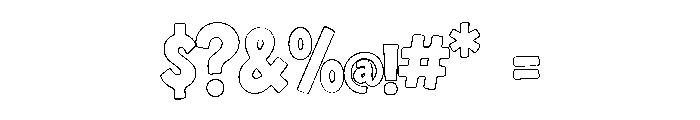 ShopingCkeotsOutline Font OTHER CHARS