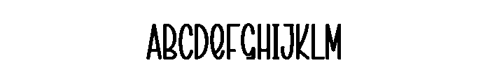 Short Hairs Font UPPERCASE