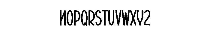 Short Hairs Font UPPERCASE