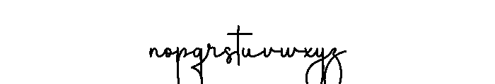 Shoulmate Font LOWERCASE
