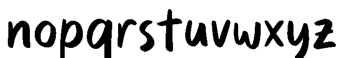 Shout Louder Font LOWERCASE