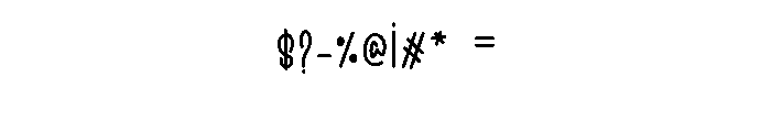 Shouthland Font OTHER CHARS