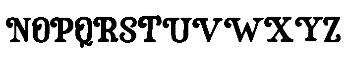 Shovelnose_Guitar Font UPPERCASE