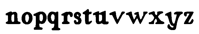 Shovelnose_Guitar Font LOWERCASE