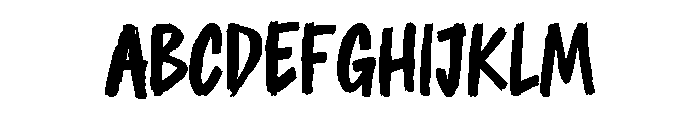 Shred Script Font UPPERCASE