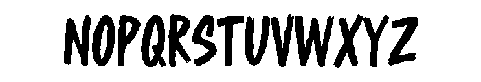 Shred Script Font UPPERCASE