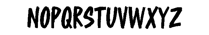 Shred Script Font LOWERCASE