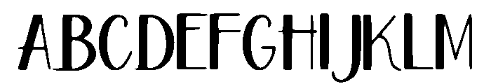 Shunk Font UPPERCASE