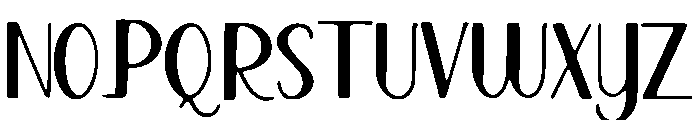 Shunk Font UPPERCASE