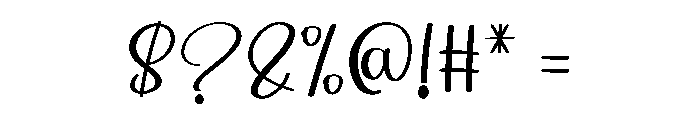 Shunshine Beautiful Font OTHER CHARS