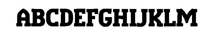 Shusha Font UPPERCASE