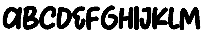 Shushi Font UPPERCASE